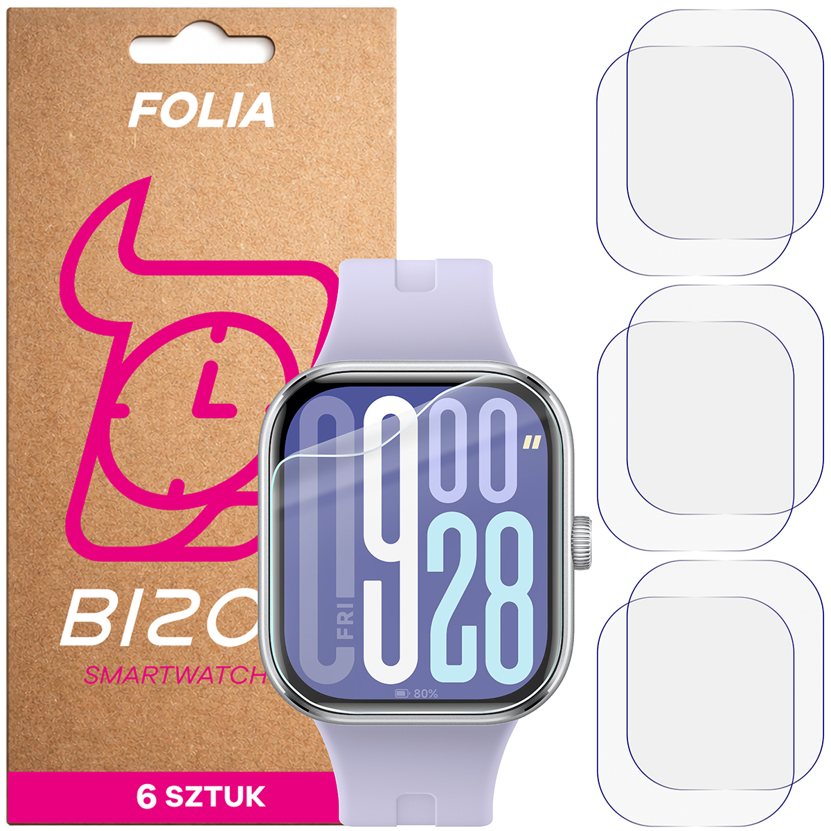 Folia hydrożelowa Bizon Watch Film HydroFlex dla Xiaomi Redmi Watch 5