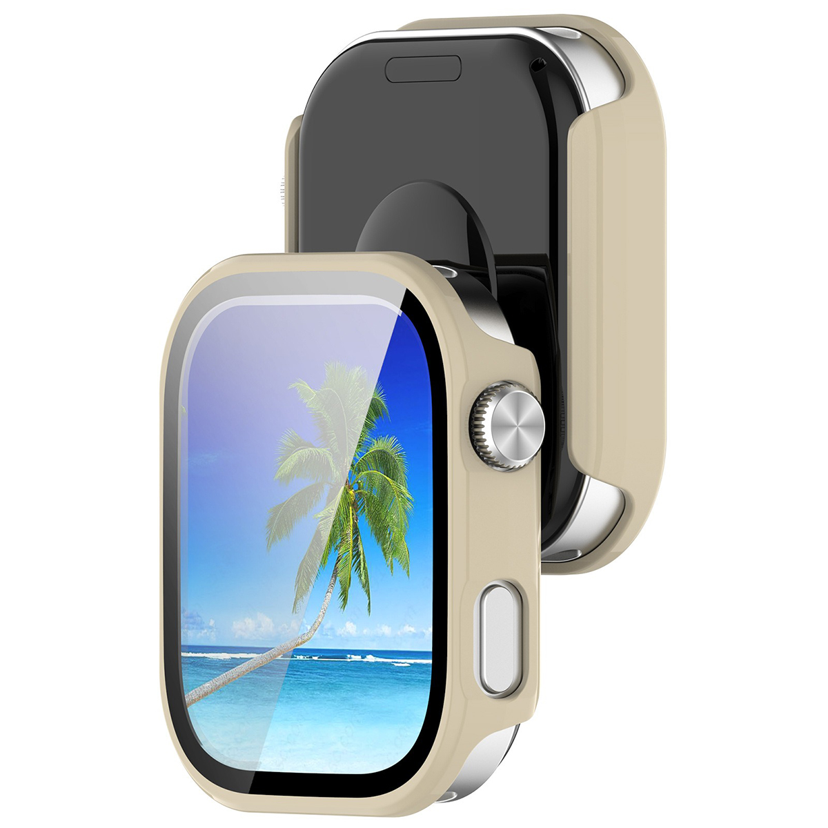 Etui z wbudowanym szkłem Bizon Case Watch Adamo do Xiaomi Redmi Watch 6