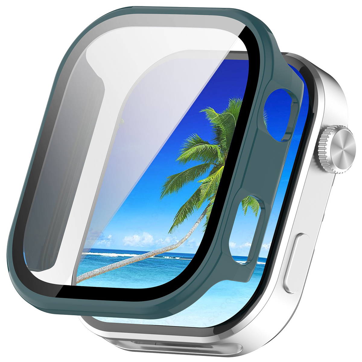 Wizualizacja nakładania etui Bizon Case Watch Adamo do Xiaomi Redmi Watch 6