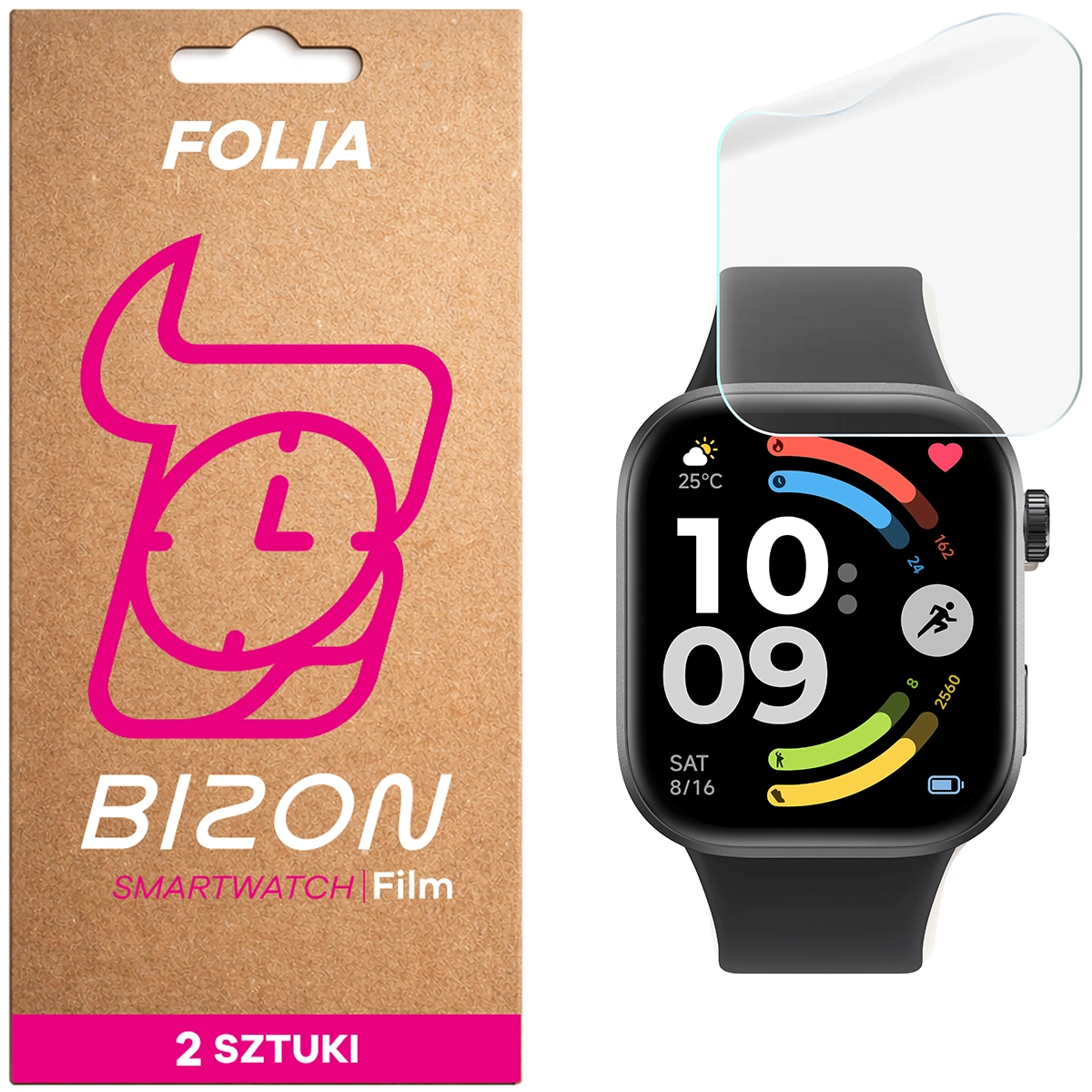 Folia hydrożelowa Bizon Watch Film Hydrogel Duo dla Xiaomi Redmi Watch 6