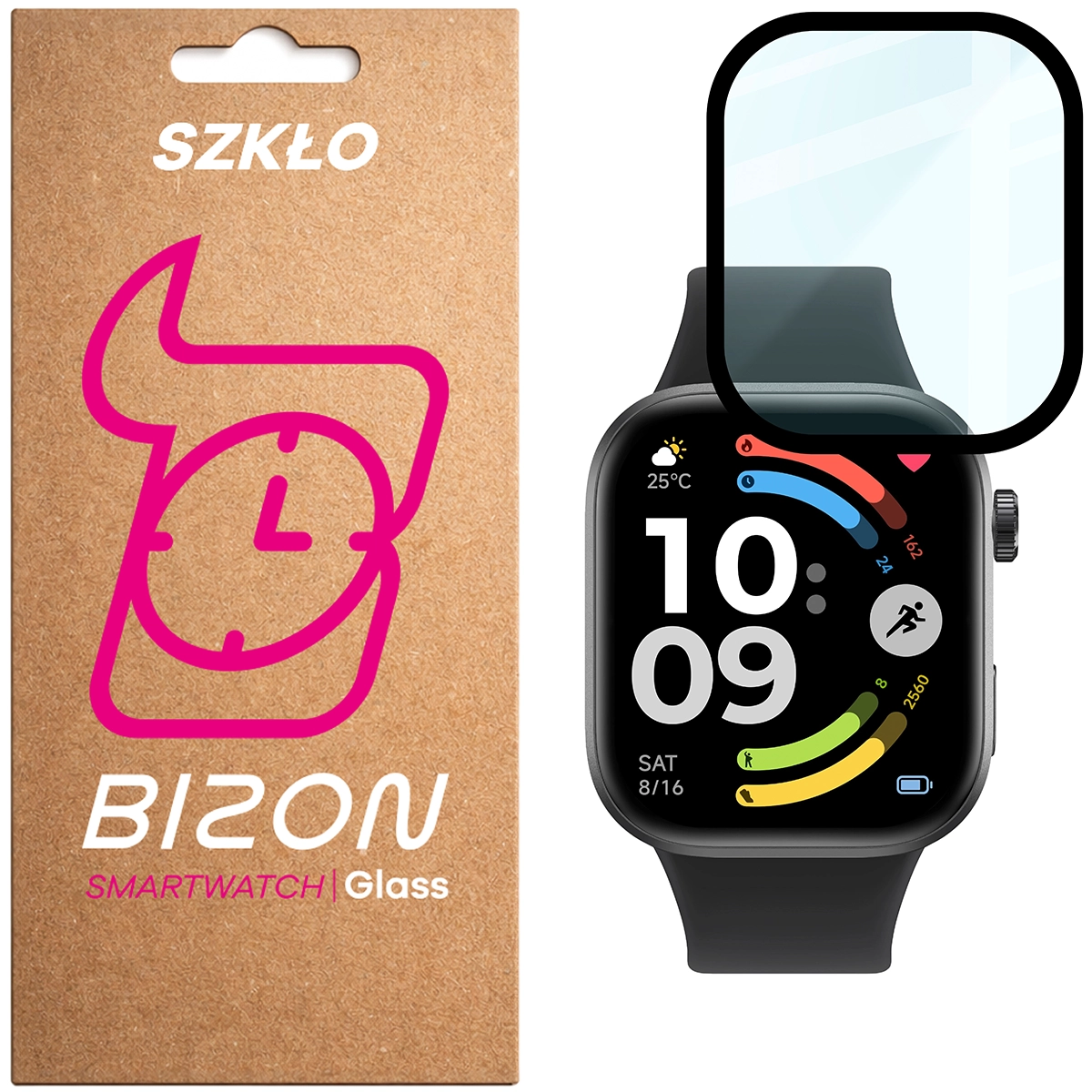 Szkło hybrydowe na smartwatch Bizon Glass Watch Edge dla Xiaomi Redmi Watch 6
