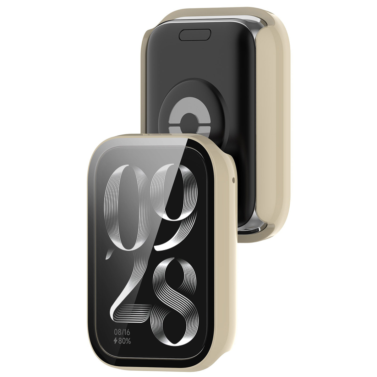 Etui z wbudowanym szkłem Bizon Case Watch Adamo do Xiaomi Smart Band 10 Pro