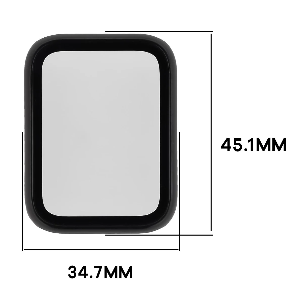 Wymiary etui Bizon Case Watch Adamo do Xiaomi Smart Band 10 Pro