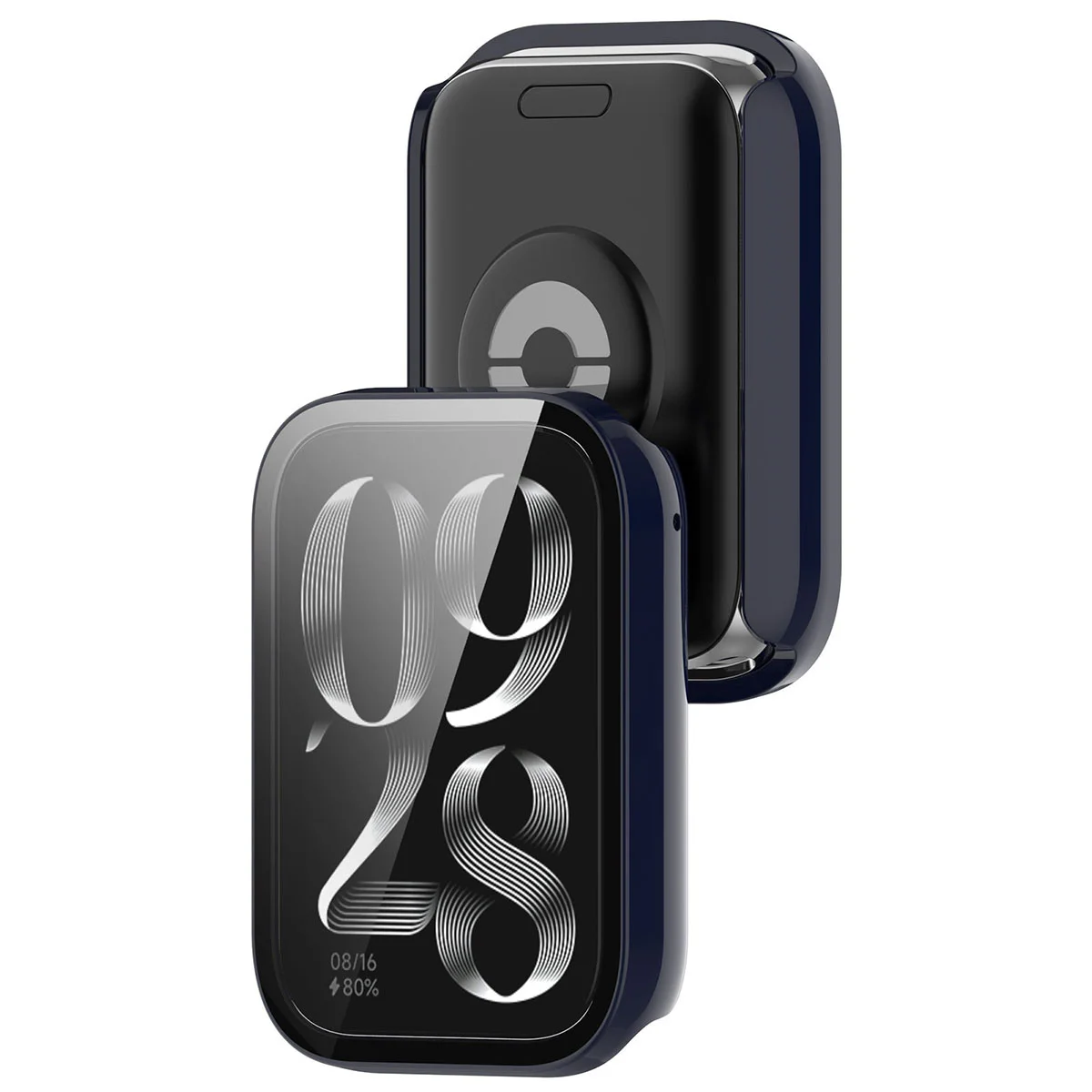 Etui z wbudowanym szkłem Bizon Case Watch Adamo do Xiaomi Smart Band 10 Pro