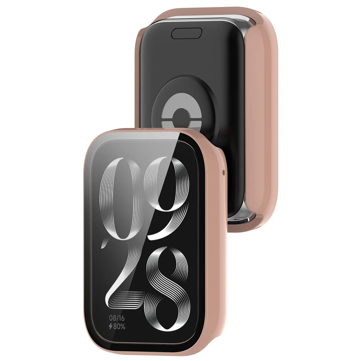 Etui z wbudowanym szkłem Bizon Case Watch Adamo do Xiaomi Smart Band 10 Pro