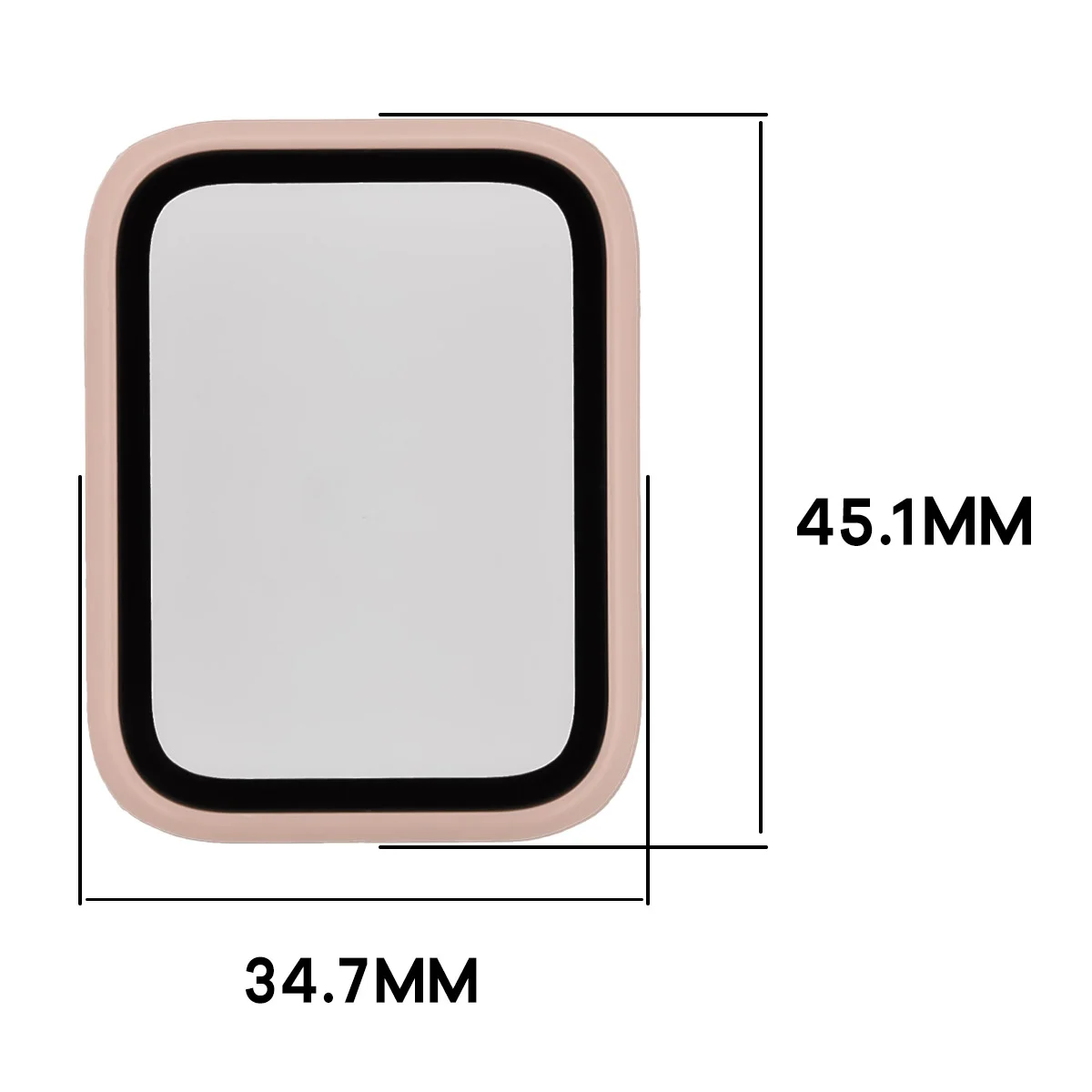 Wymiary etui Bizon Case Watch Adamo do Xiaomi Smart Band 10 Pro