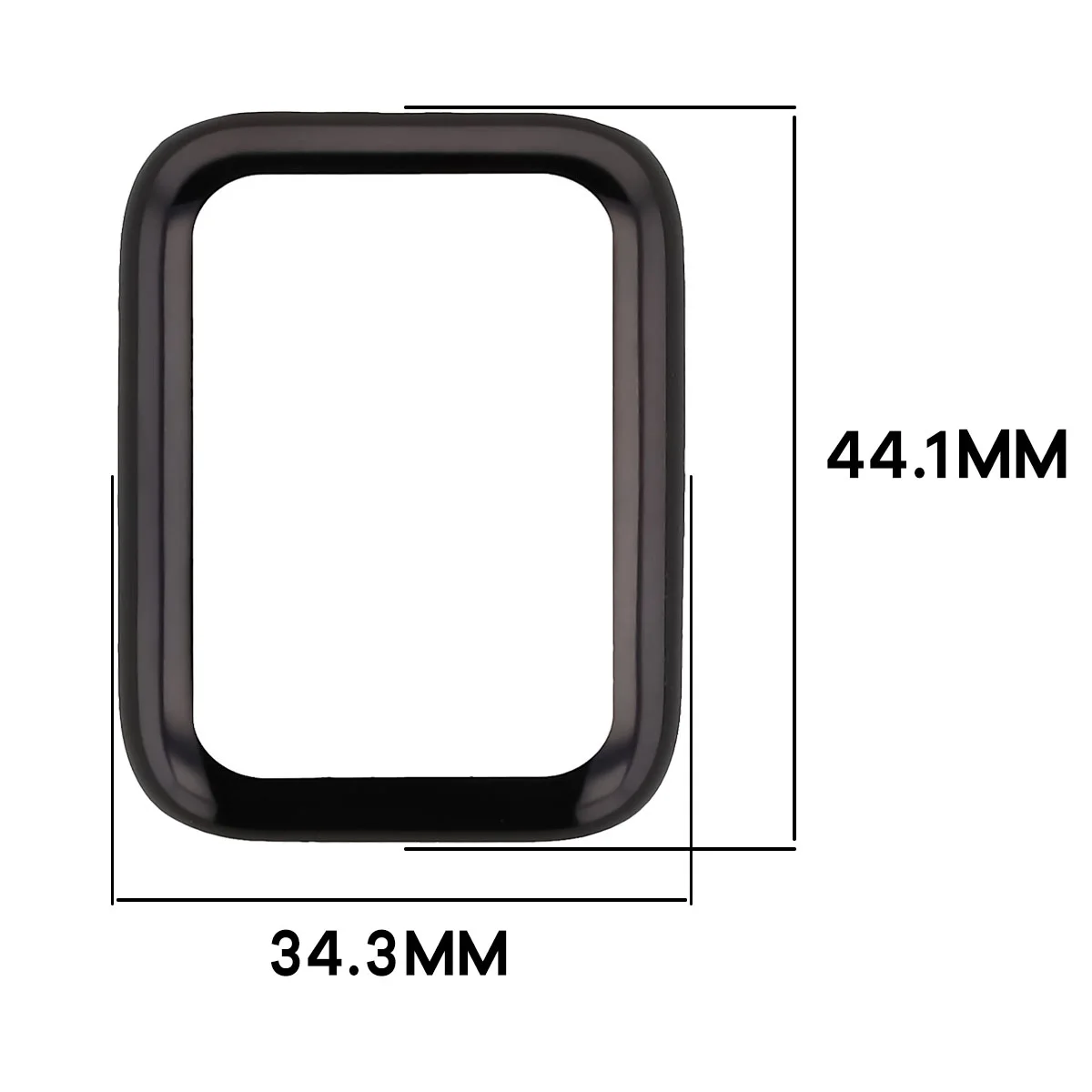 Wymiary obudowy Bizon Case Watch Felipe dla Xiaomi Smart Band 10 Pro