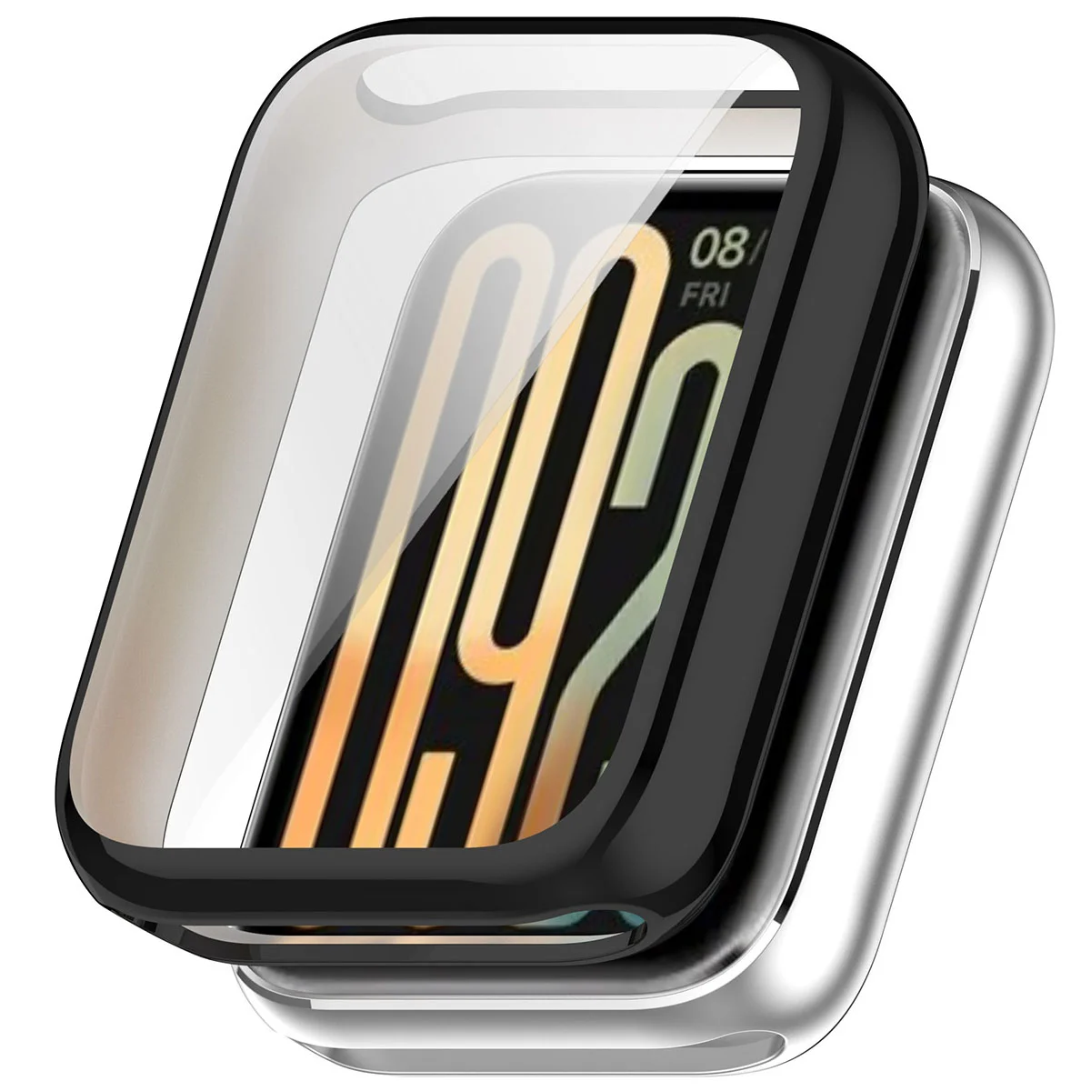 Plecki ze szkłem Bizon Case Watch Felipe dla Xiaomi Smart Band 10 Pro