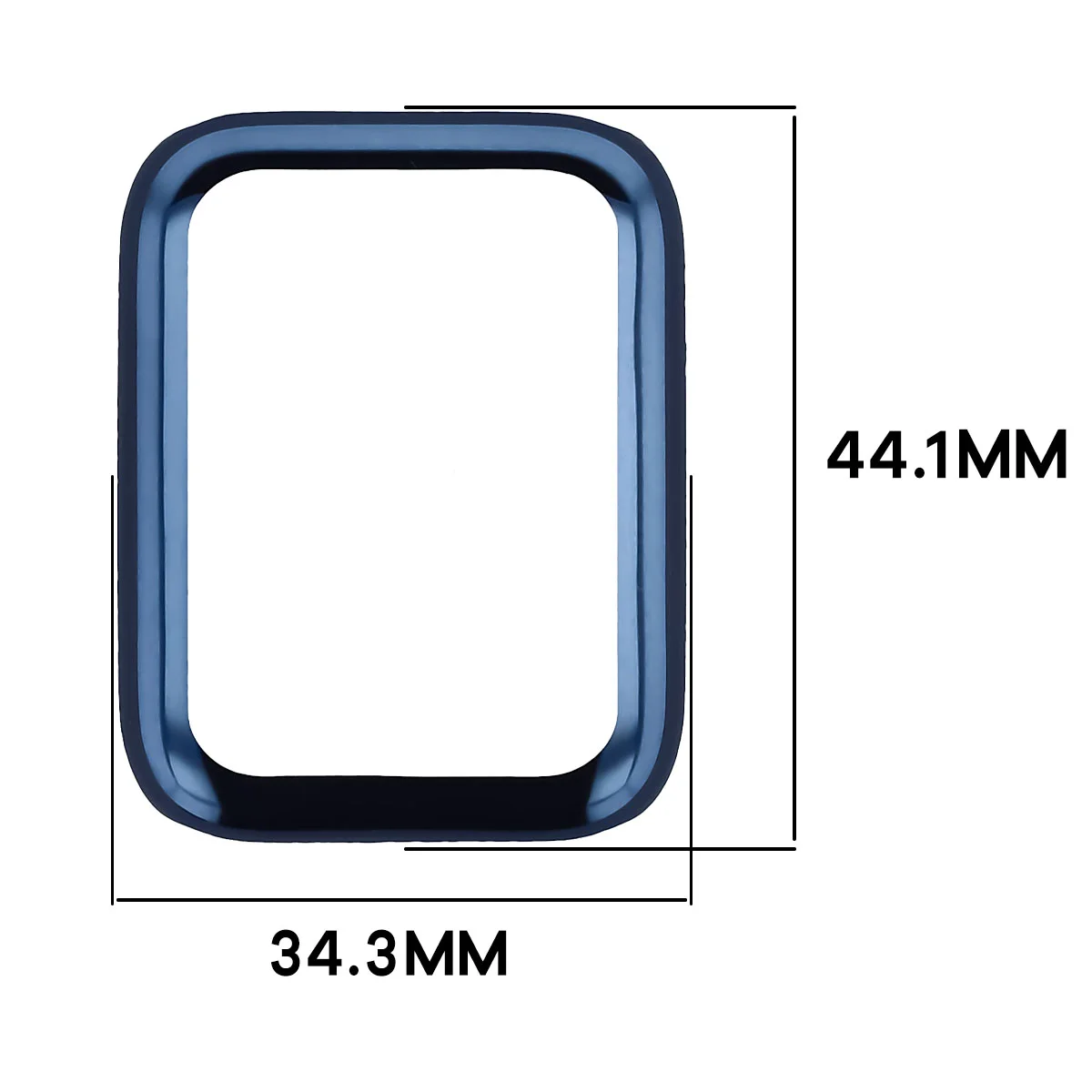 Wymiary obudowy Bizon Case Watch Felipe dla Xiaomi Smart Band 10 Pro