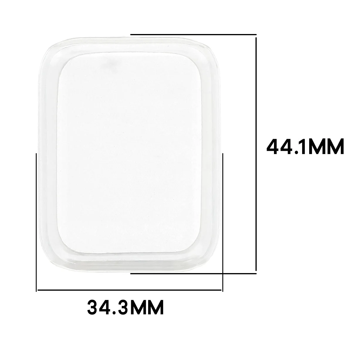 Wymiary obudowy Bizon Case Watch Felipe dla Xiaomi Smart Band 10 Pro