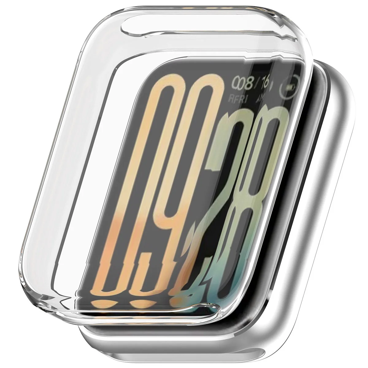 Plecki ze szkłem Bizon Case Watch Felipe dla Xiaomi Smart Band 10 Pro