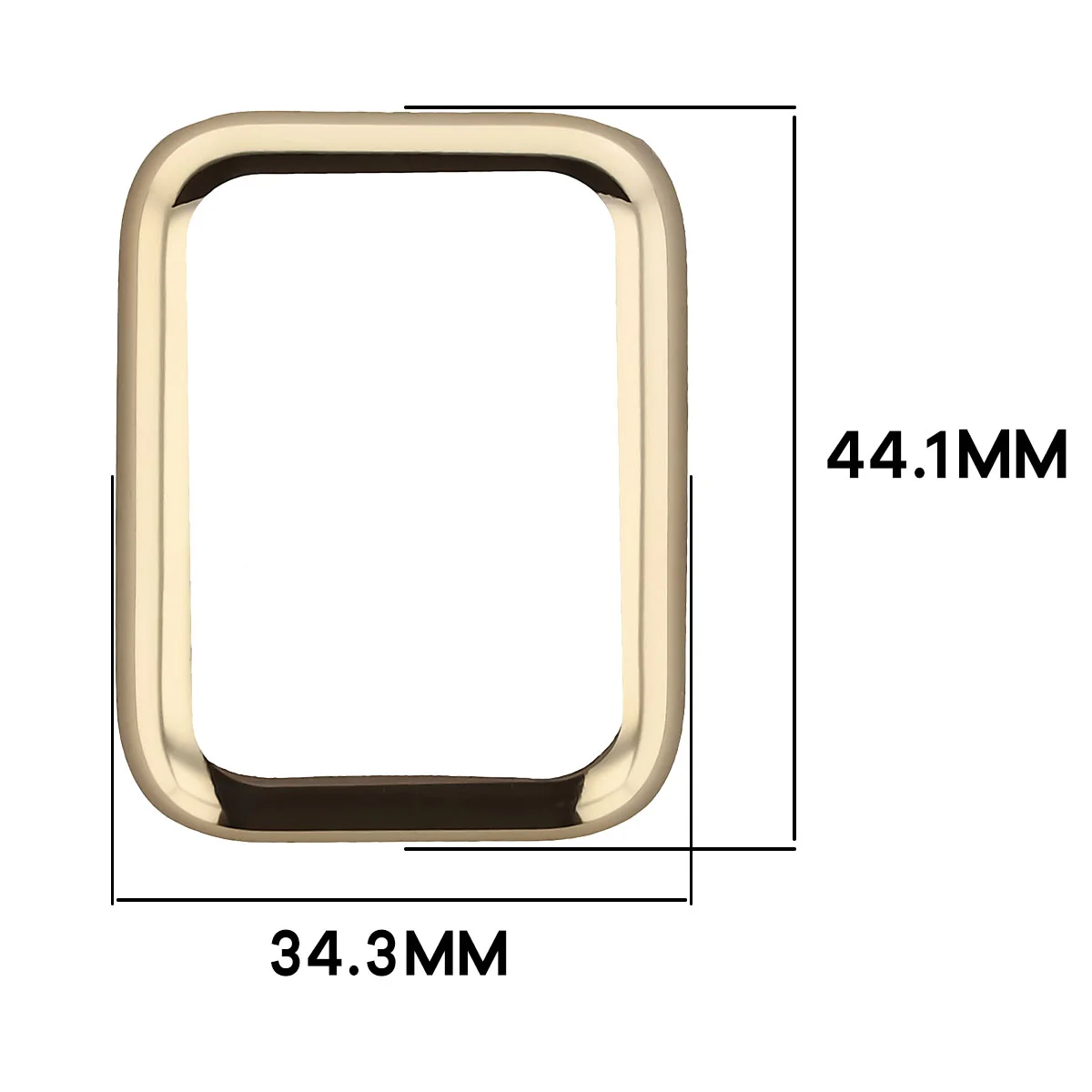 Wymiary obudowy Bizon Case Watch Felipe dla Xiaomi Smart Band 10 Pro