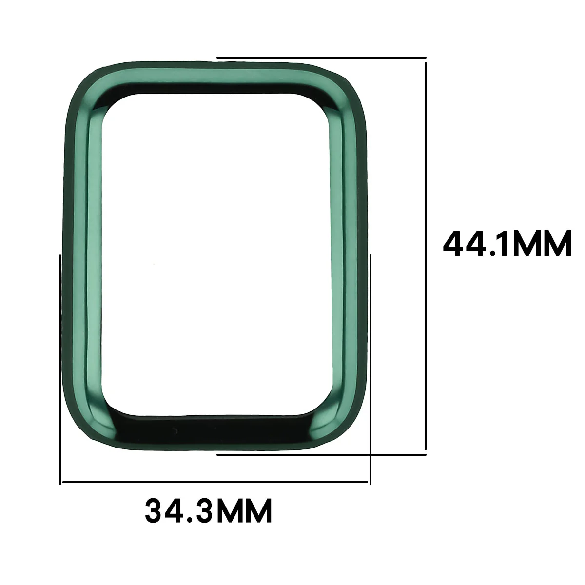 Wymiary obudowy Bizon Case Watch Felipe dla Xiaomi Smart Band 10 Pro