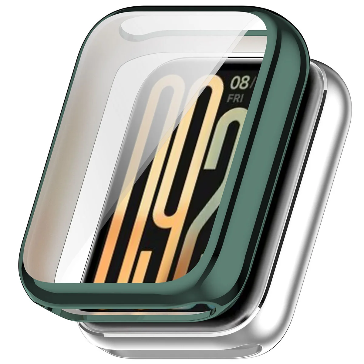 Plecki ze szkłem Bizon Case Watch Felipe dla Xiaomi Smart Band 10 Pro