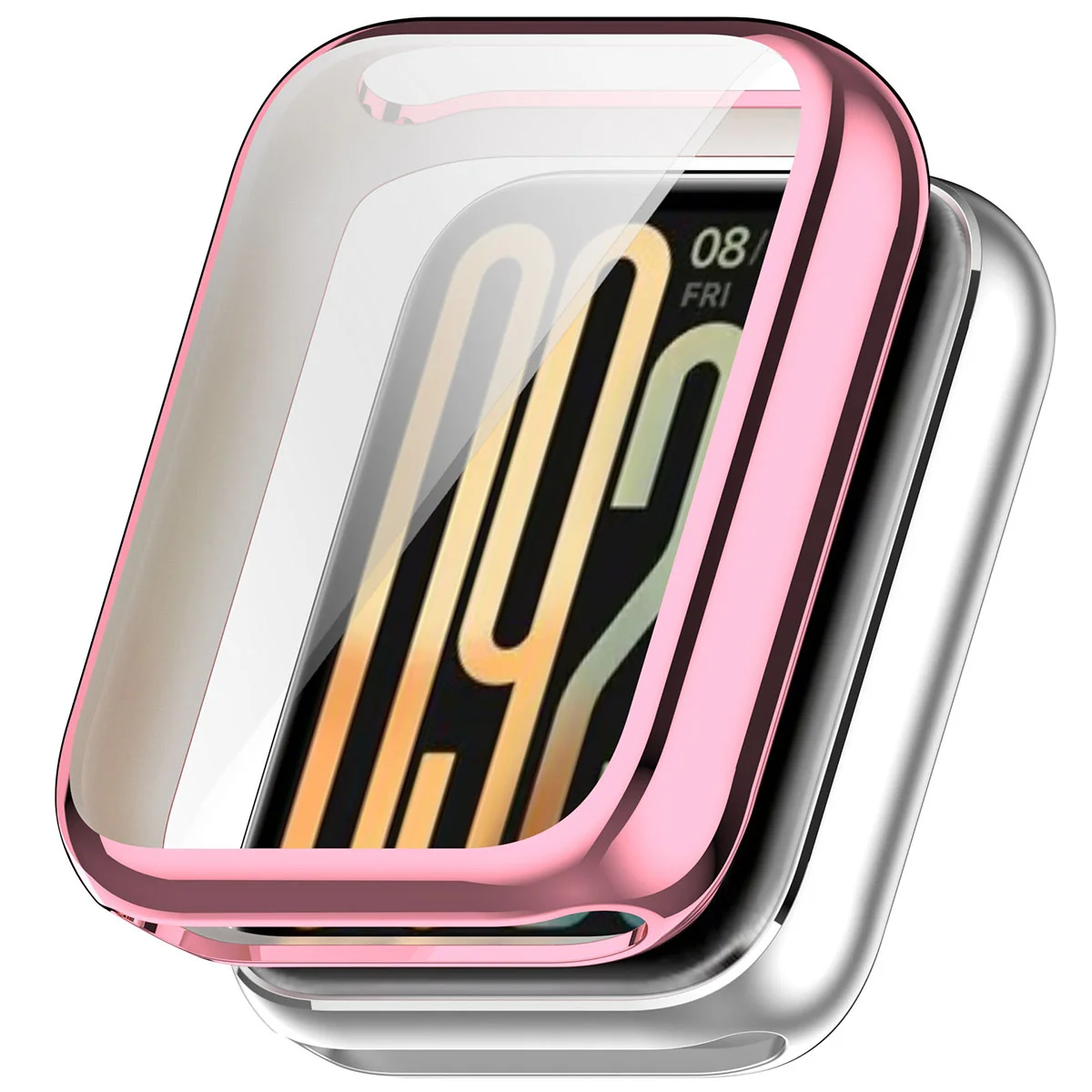 Plecki ze szkłem Bizon Case Watch Felipe dla Xiaomi Smart Band 10 Pro