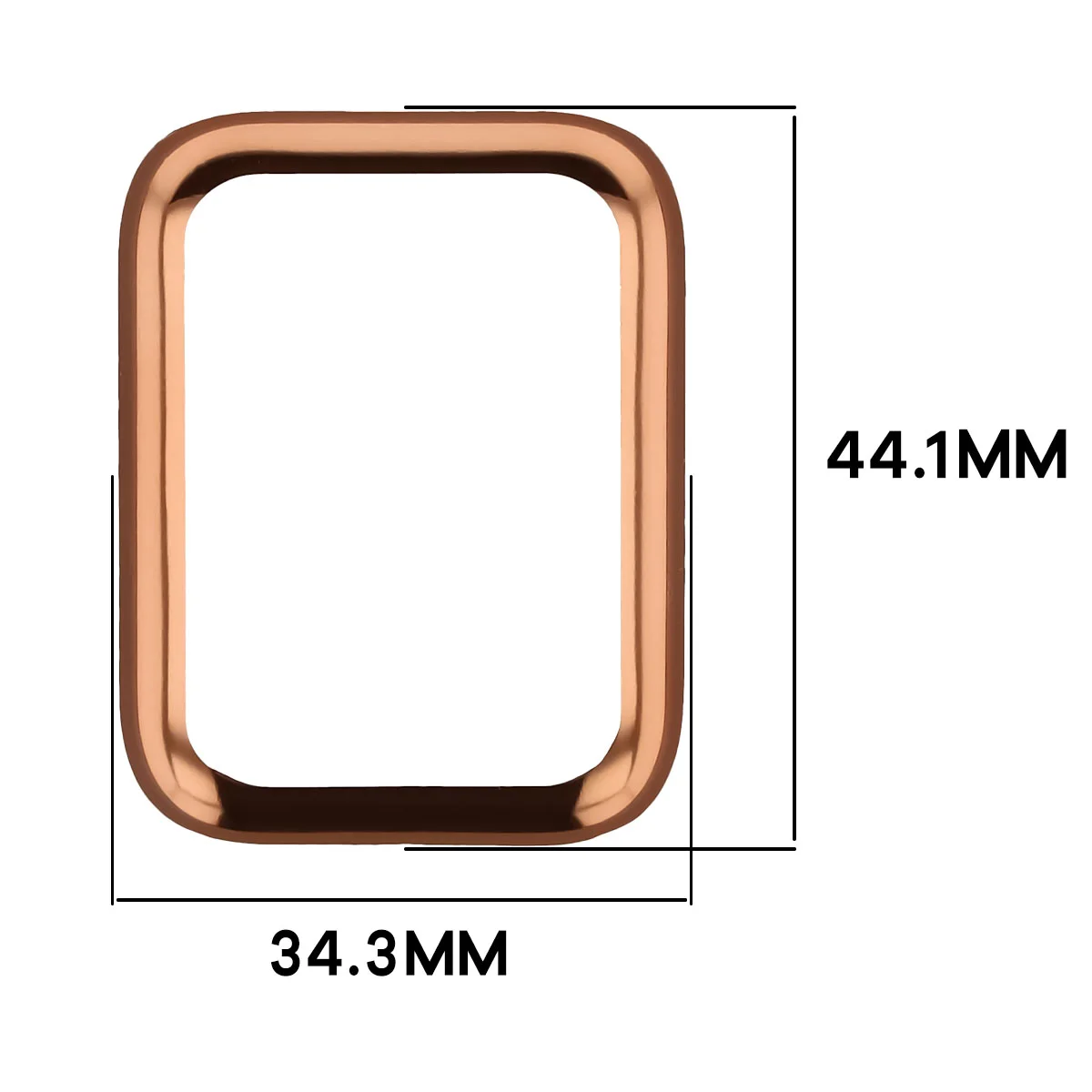 Wymiary obudowy Bizon Case Watch Felipe dla Xiaomi Smart Band 10 Pro