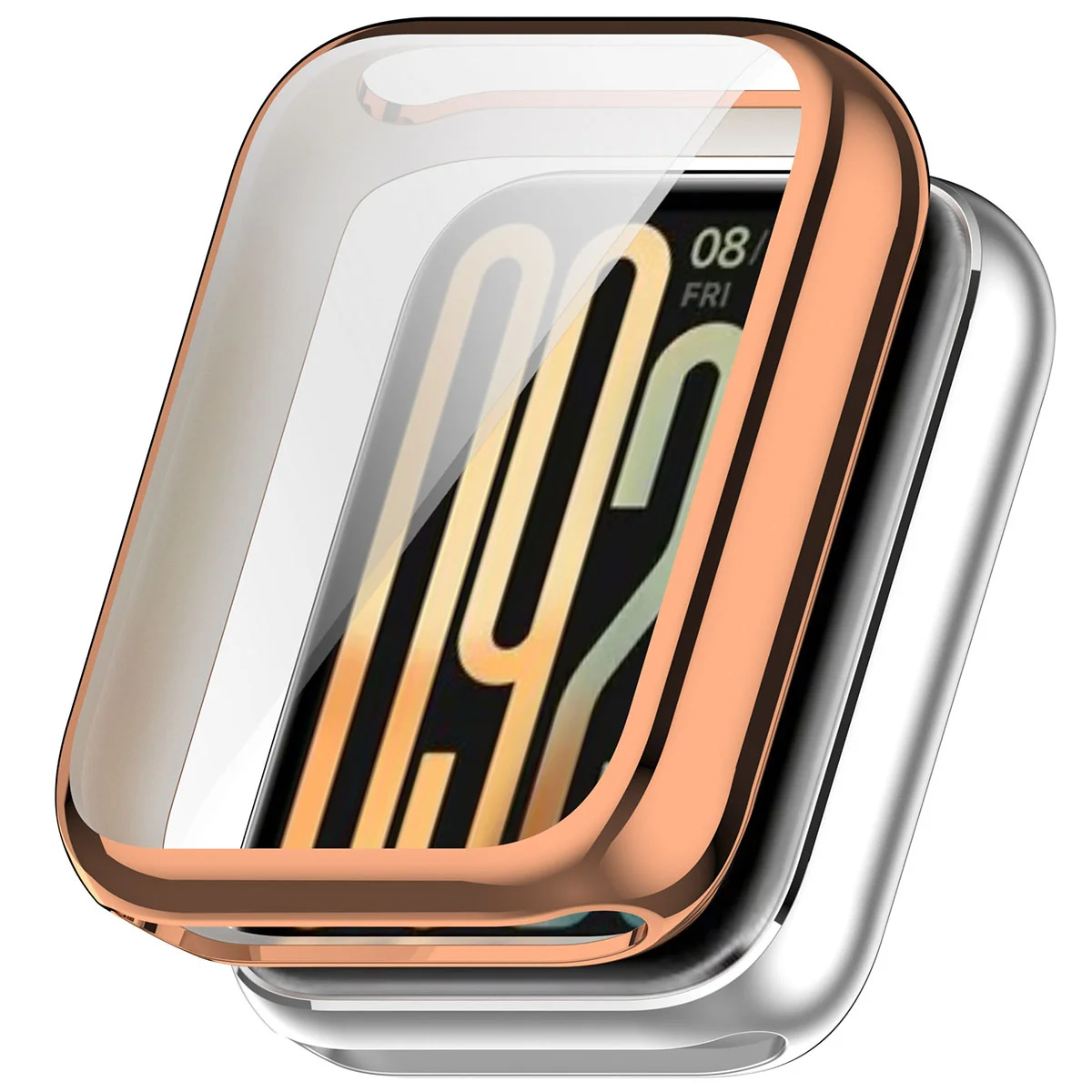 Plecki ze szkłem Bizon Case Watch Felipe dla Xiaomi Smart Band 10 Pro