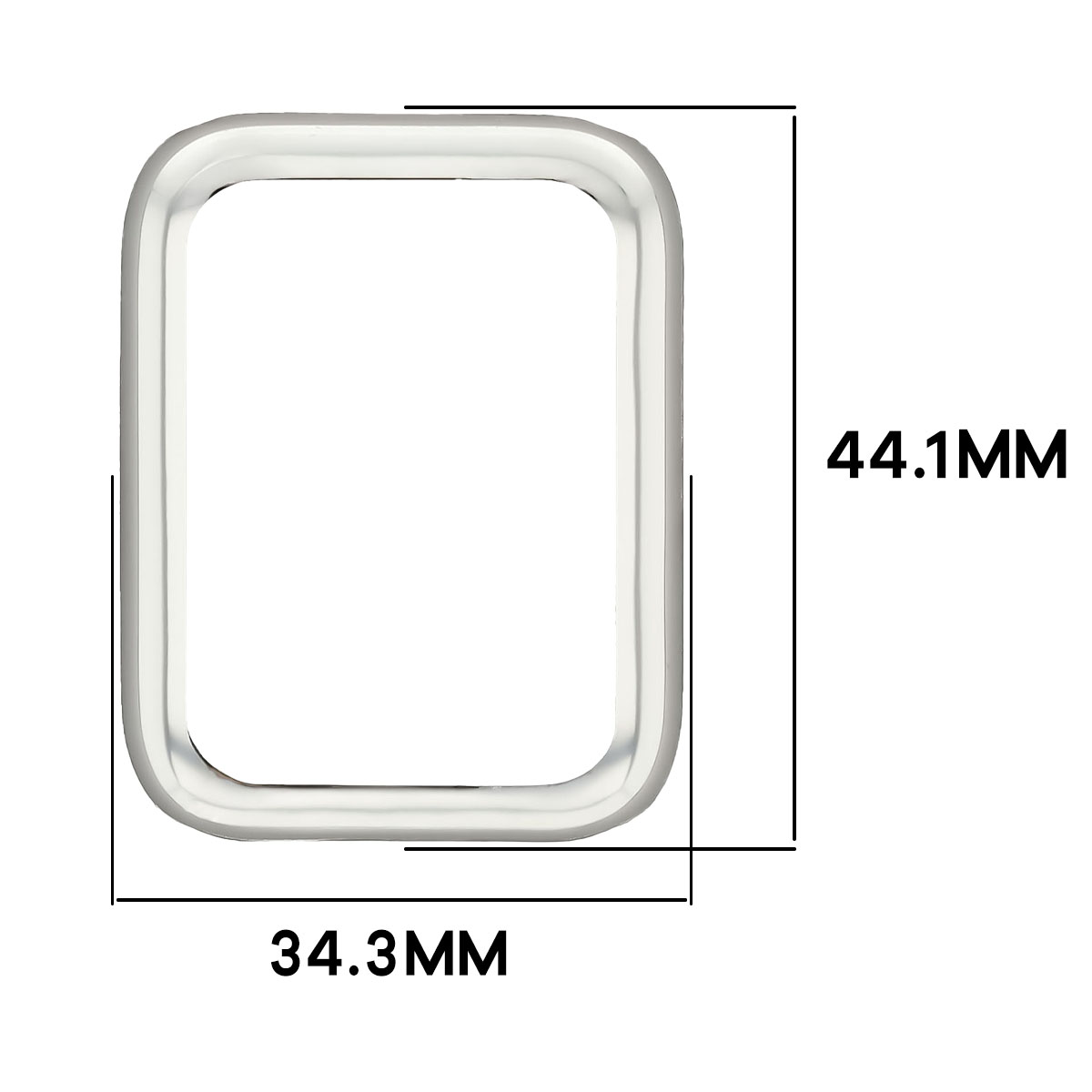 Wymiary obudowy Bizon Case Watch Felipe dla Xiaomi Smart Band 10 Pro