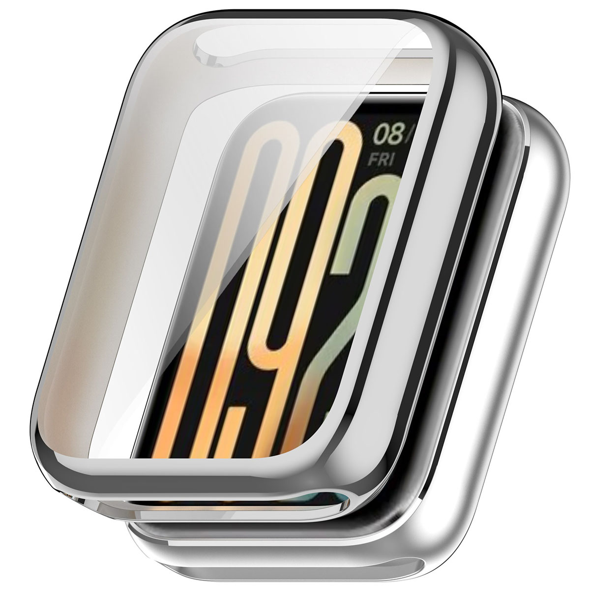 Plecki ze szkłem Bizon Case Watch Felipe dla Xiaomi Smart Band 10 Pro