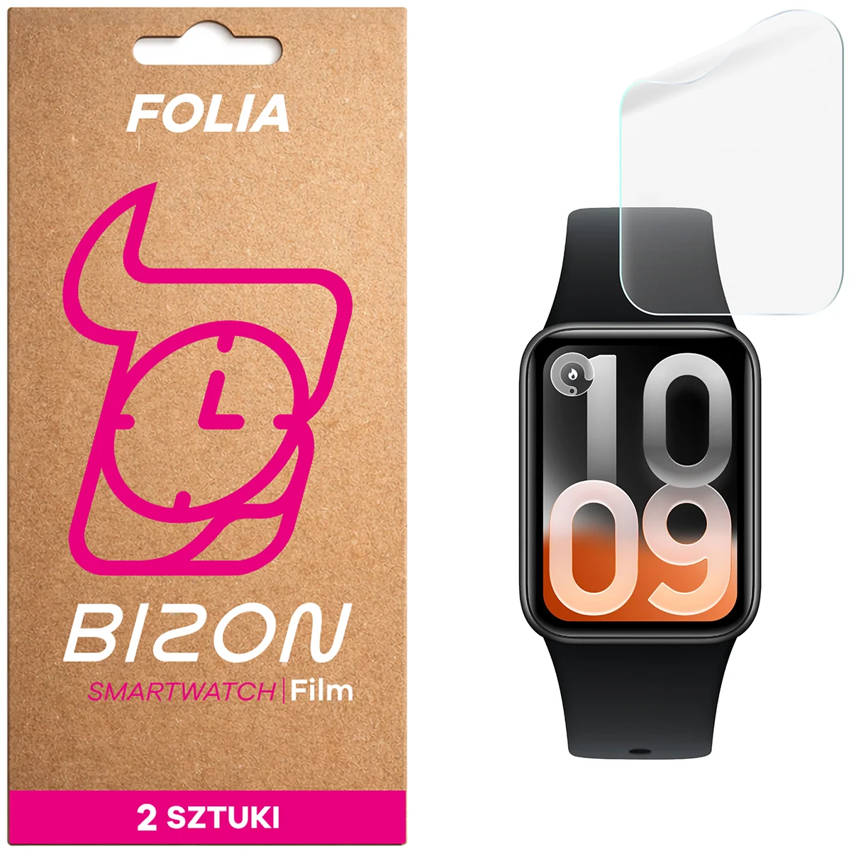 Folia hydrożelowa Bizon Watch Film Hydrogel Duo dla Xiaomi Smart Band 10 Pro