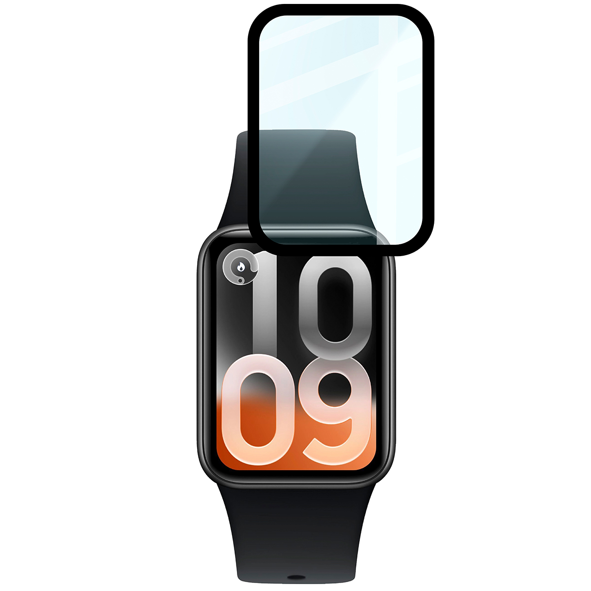 Szkło hybrydowe na smartwatch Bizon Glass Watch Edge dla Xiaomi Smart Band 10 Pro