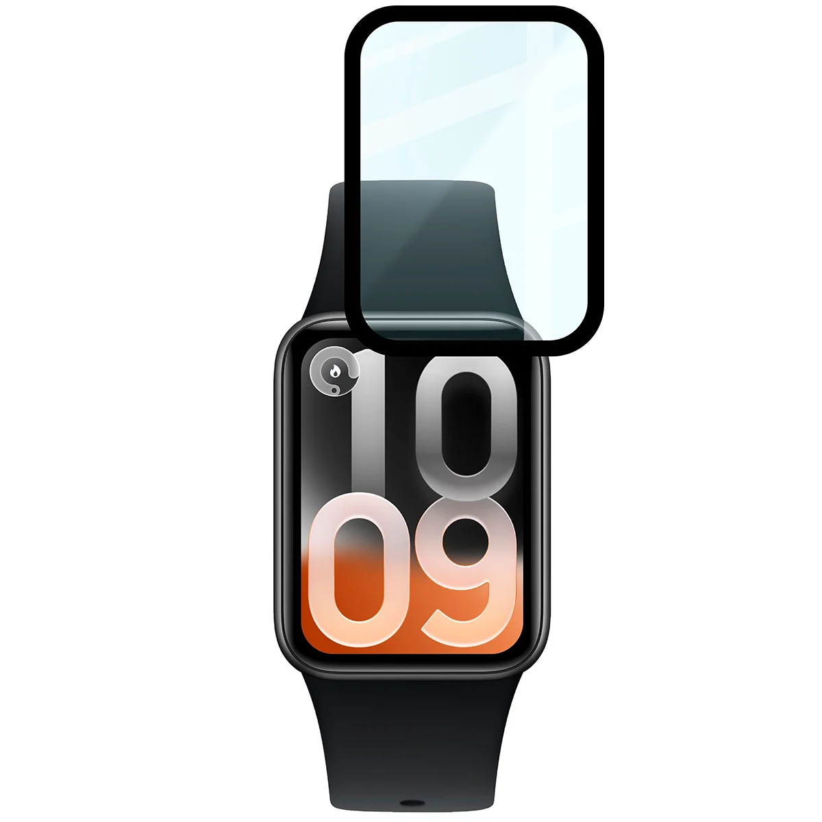Szkło hybrydowe na smartwatch Bizon Glass Watch Edge dla Xiaomi Smart Band 10 Pro
