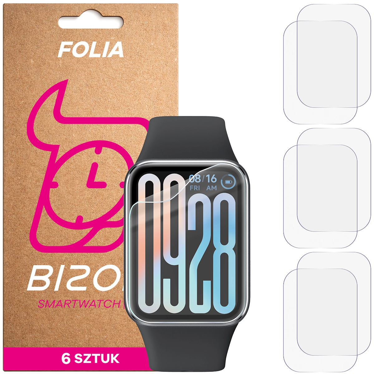 Folia hydrożelowa Bizon Watch Film HydroFlex dla Xiaomi Smart Band 9 Pro