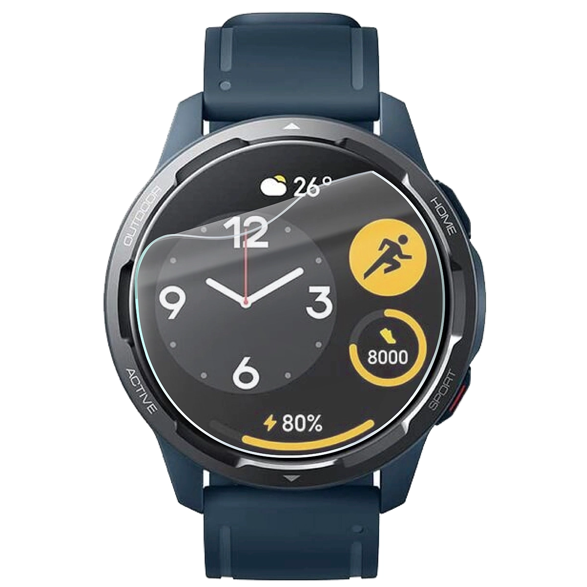 Folia hydrożelowa Bizon Watch Film HydroFlex do Xiaomi Watch S1 Active na zegarku