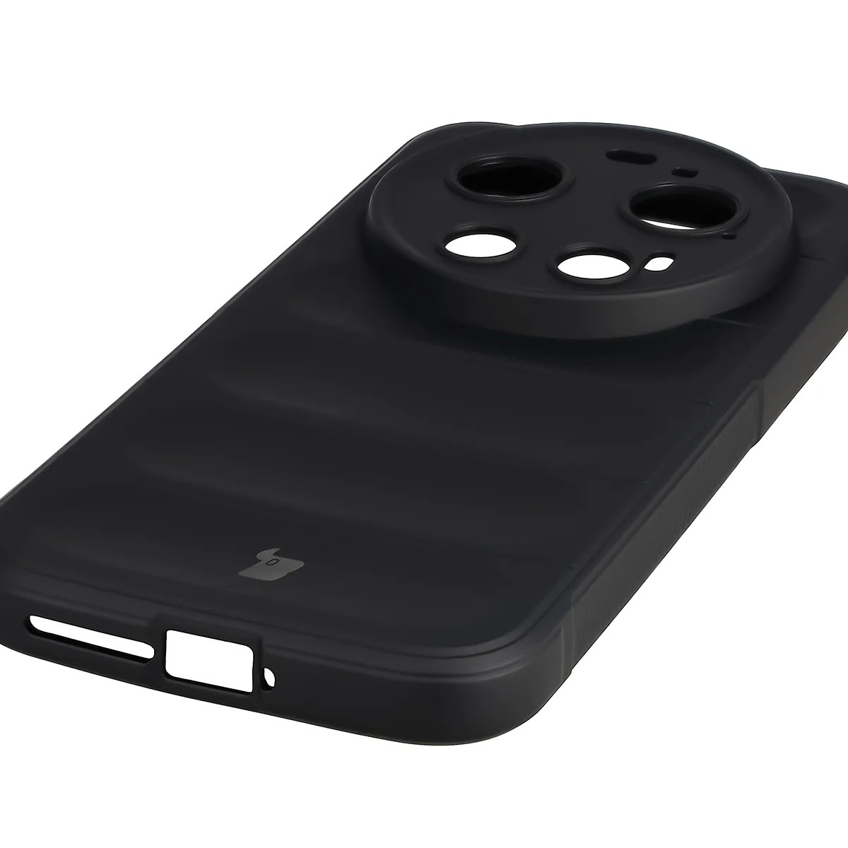 Precyzyjne wycięcia i kompatybilność z ładowaniem indukcyjnym w etui Bizon Case Tur do Xiaomi 17 Ultra