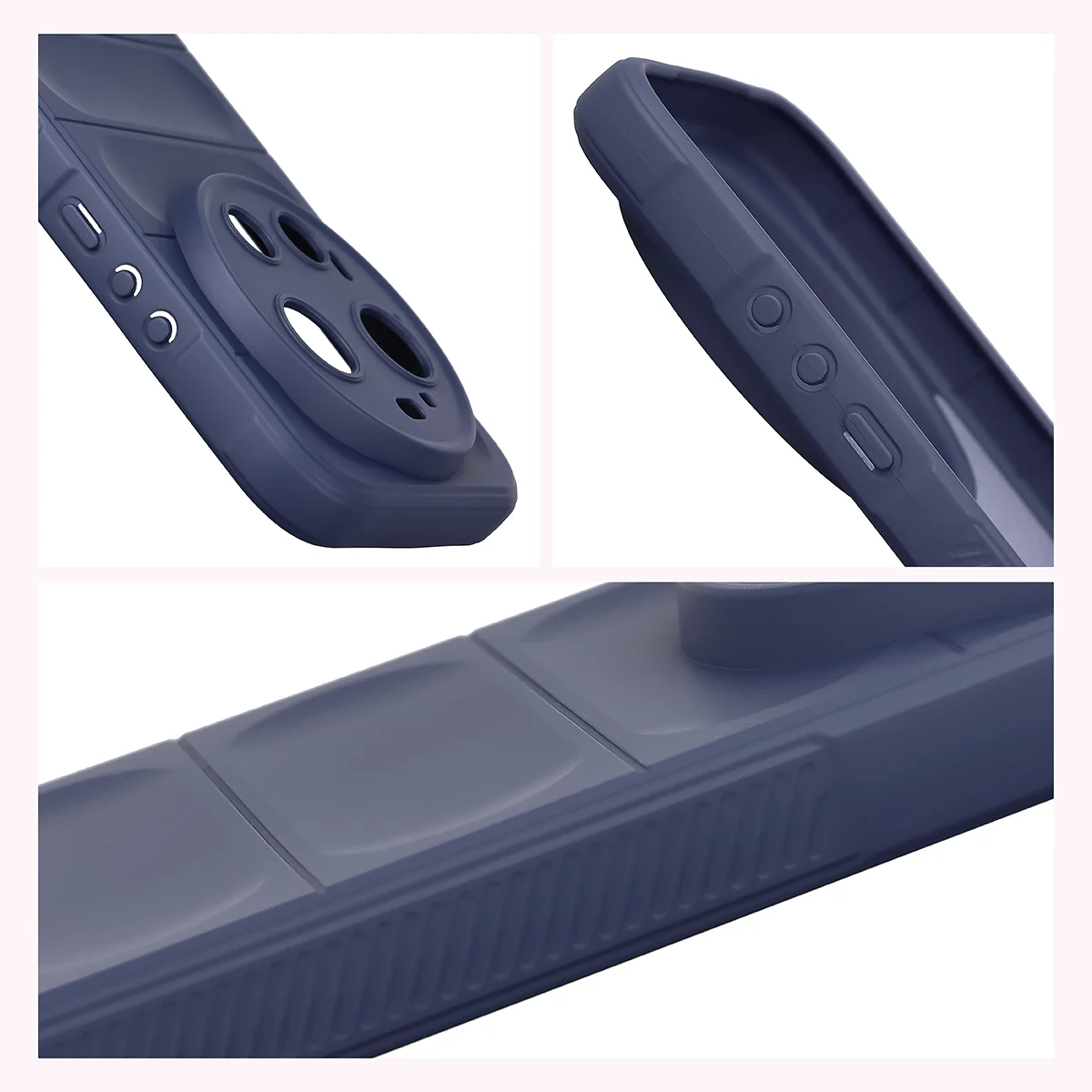 Teksturowane boki i podwyższone krawędzie ekranu i aparatu w etui Bizon Case Tur do Xiaomi 17 Ultra