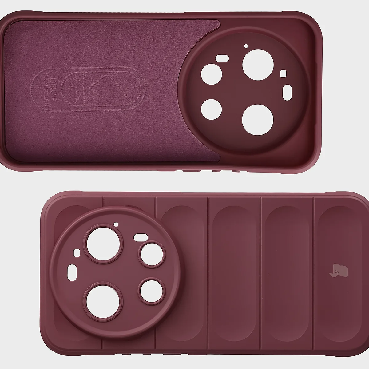 Wyściółka z mikrofibry, wyżłobienia na pleckach i wzmocnione narożniki w etui Bizon Case Tur do Xiaomi 17 Ultra