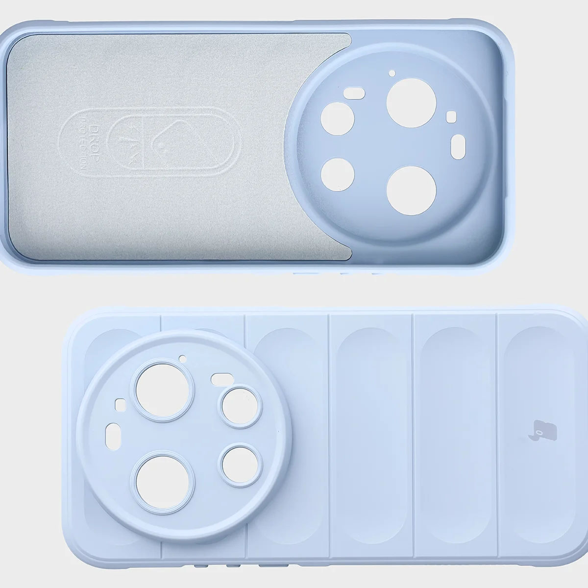 Wyściółka z mikrofibry, wyżłobienia na pleckach i wzmocnione narożniki w etui Bizon Case Tur do Xiaomi 17 Ultra