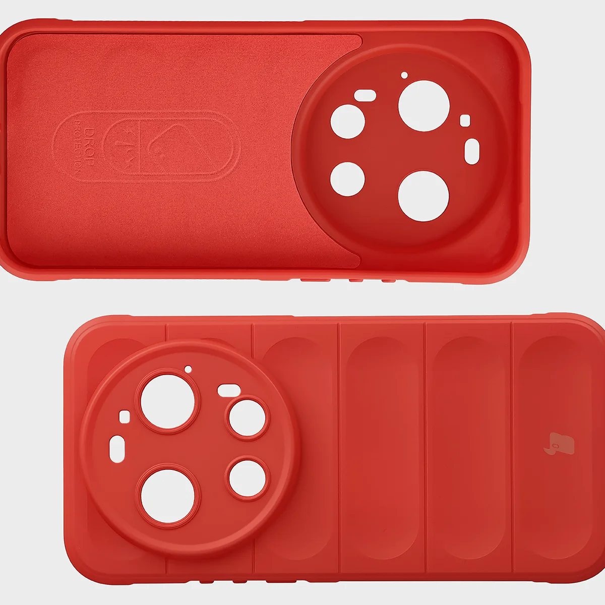 Wyściółka z mikrofibry, wyżłobienia na pleckach i wzmocnione narożniki w etui Bizon Case Tur do Xiaomi 17 Ultra