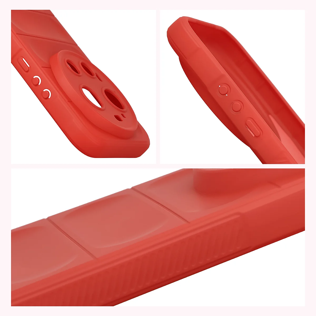 Teksturowane boki i podwyższone krawędzie ekranu i aparatu w etui Bizon Case Tur do Xiaomi 17 Ultra