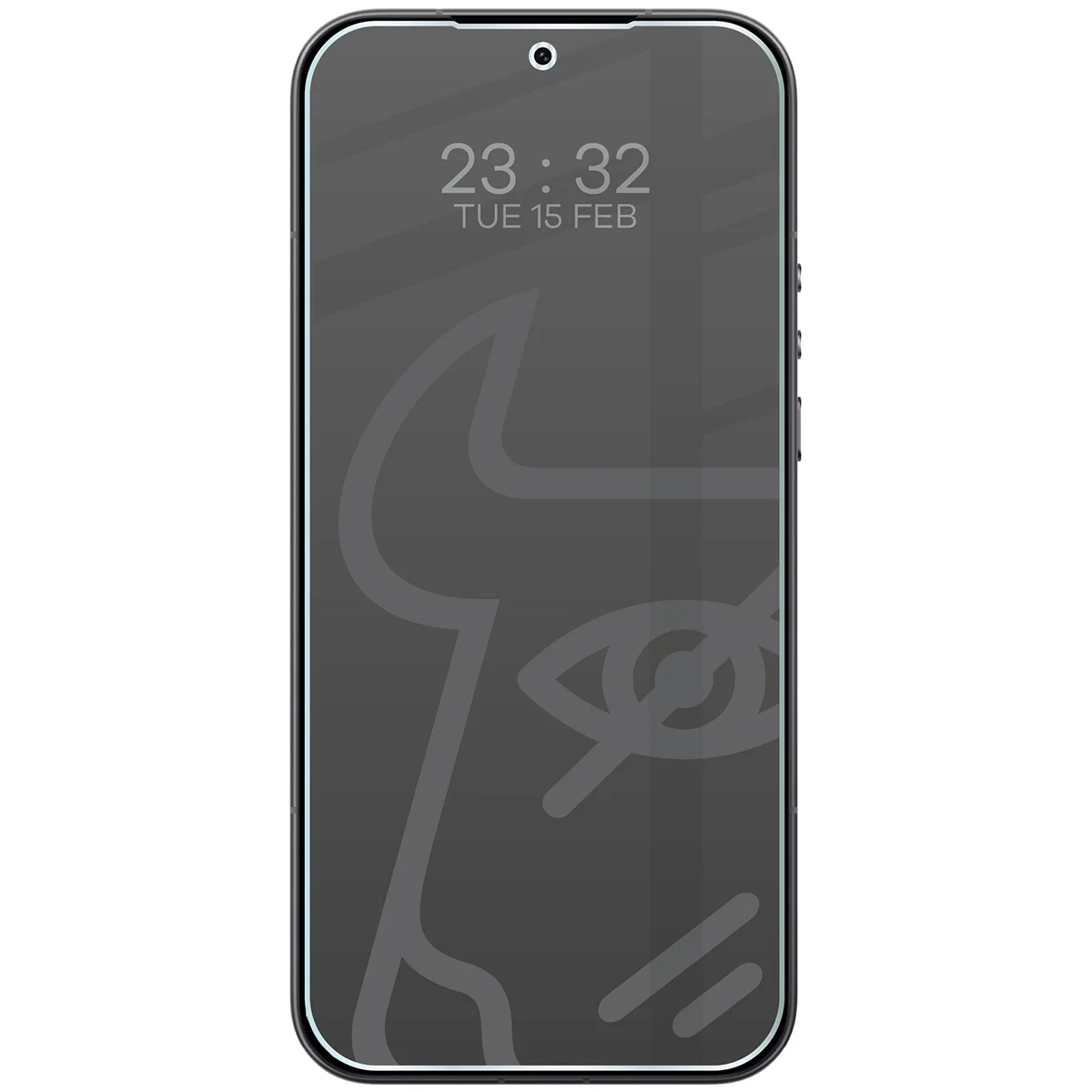 Wizualizacja szkła Hybrid Shadow nałożonego na telefon Xiaomi 17 Ultra