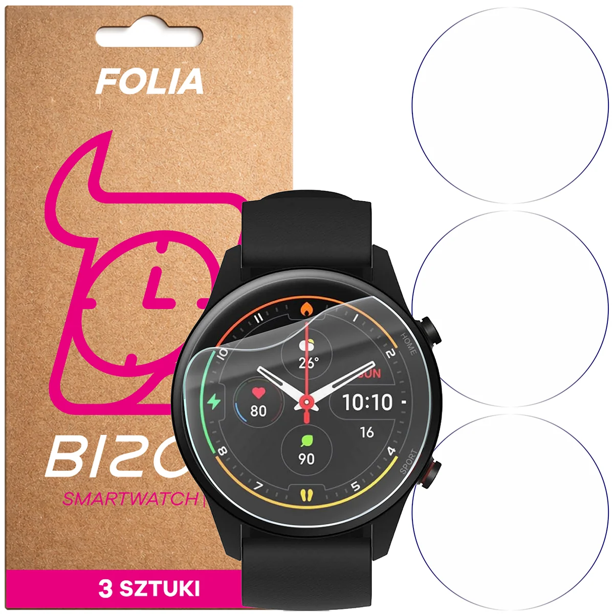 Folia hydrożelowa Bizon Watch Film HydroFlex dla Xiaomi Mi Watch