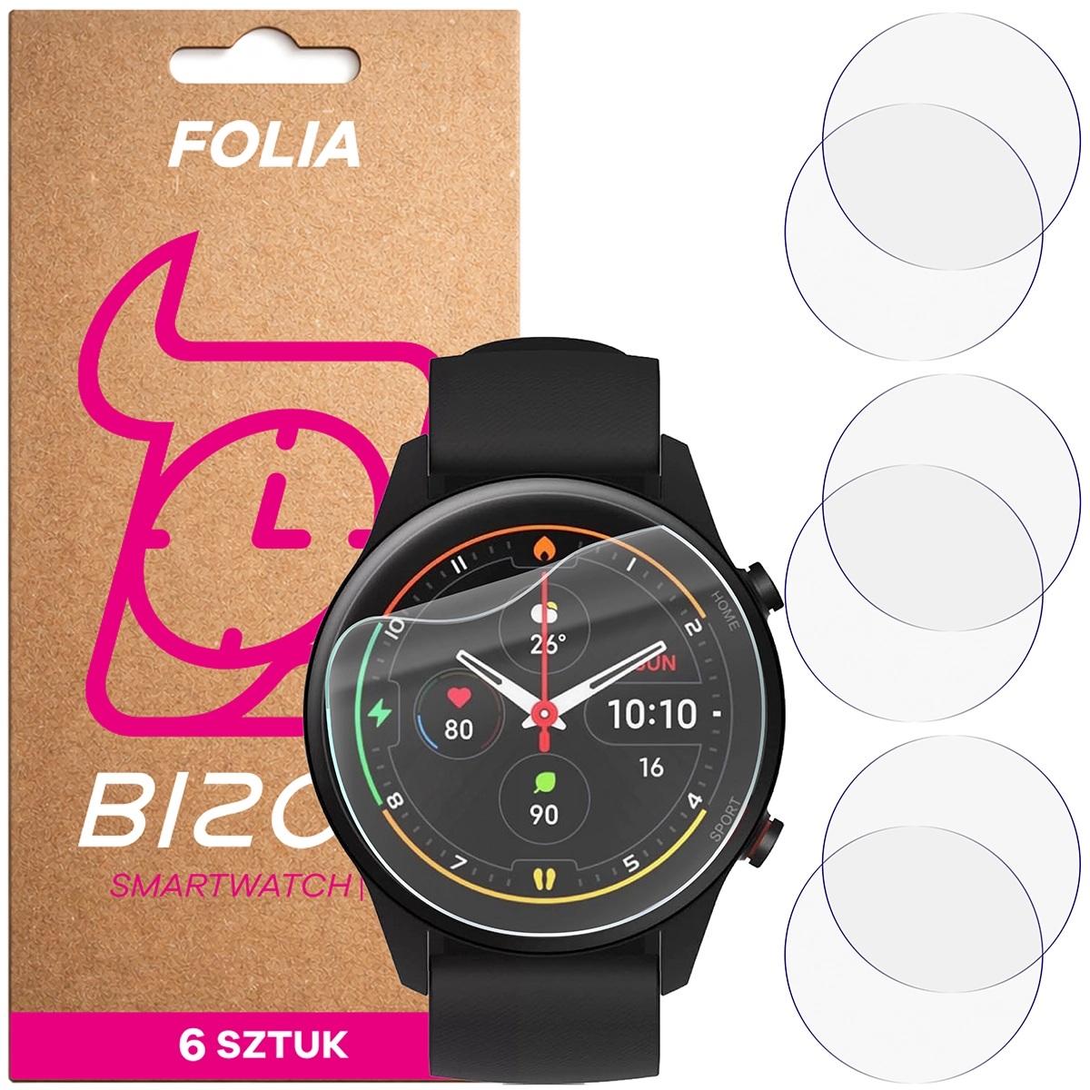 Folia hydrożelowa Bizon Watch Film HydroFlex dla Xiaomi Mi Watch