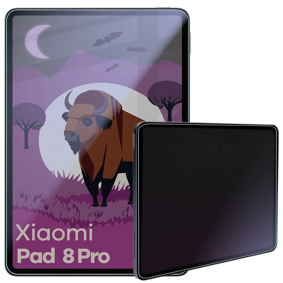Szkło hybrydowe prywatyzujące Bizon Tab Hybrid Shadow do Xiaomi Pad 8 Pro