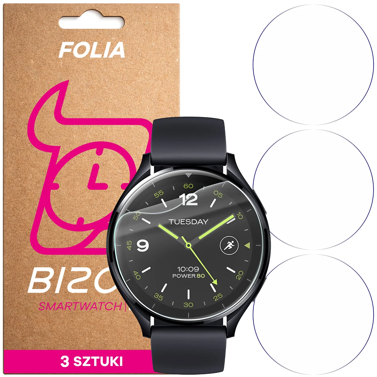 Folia hydrożelowa Bizon Watch Film HydroFlex dla Xiaomi Watch 2