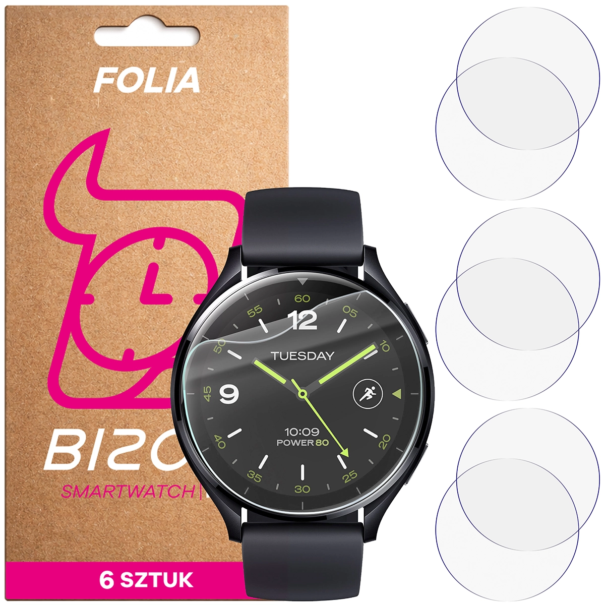 Folia hydrożelowa Bizon Watch Film HydroFlex dla Xiaomi Watch 2