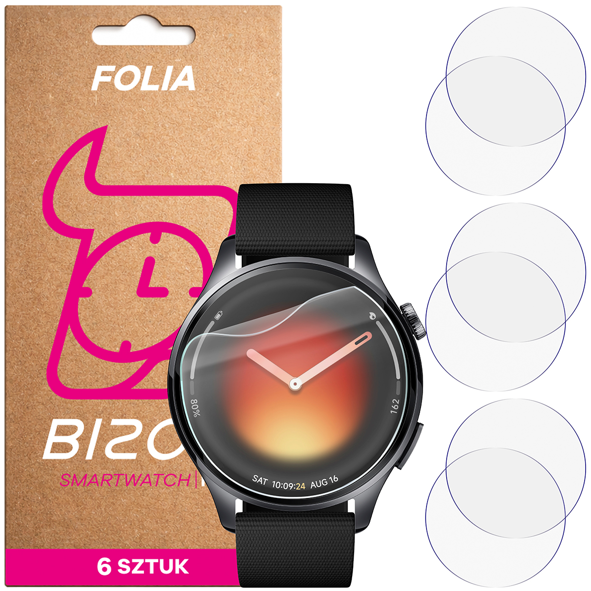 Folia hydrożelowa Bizon Watch Film HydroFlex dla Xiaomi Watch 5