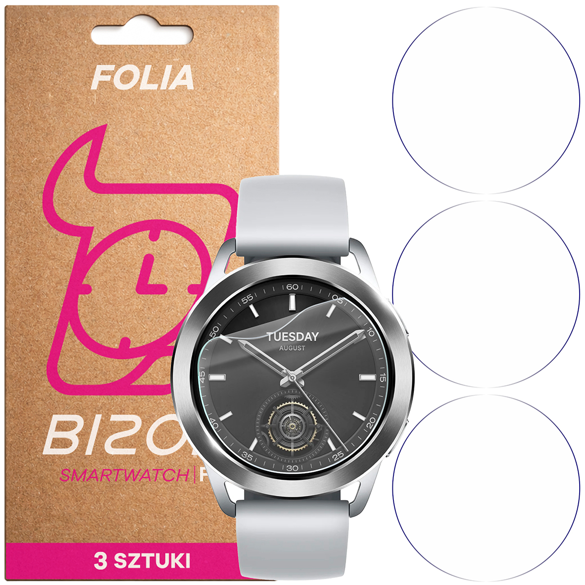 Folia hydrożelowa Bizon Watch Film HydroFlex dla Xiaomi Watch S3