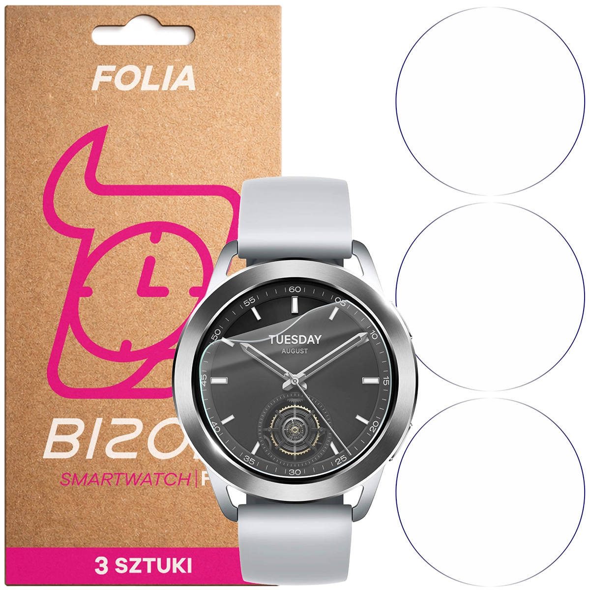 Folia hydrożelowa Bizon Watch Film HydroFlex dla Xiaomi Watch S3