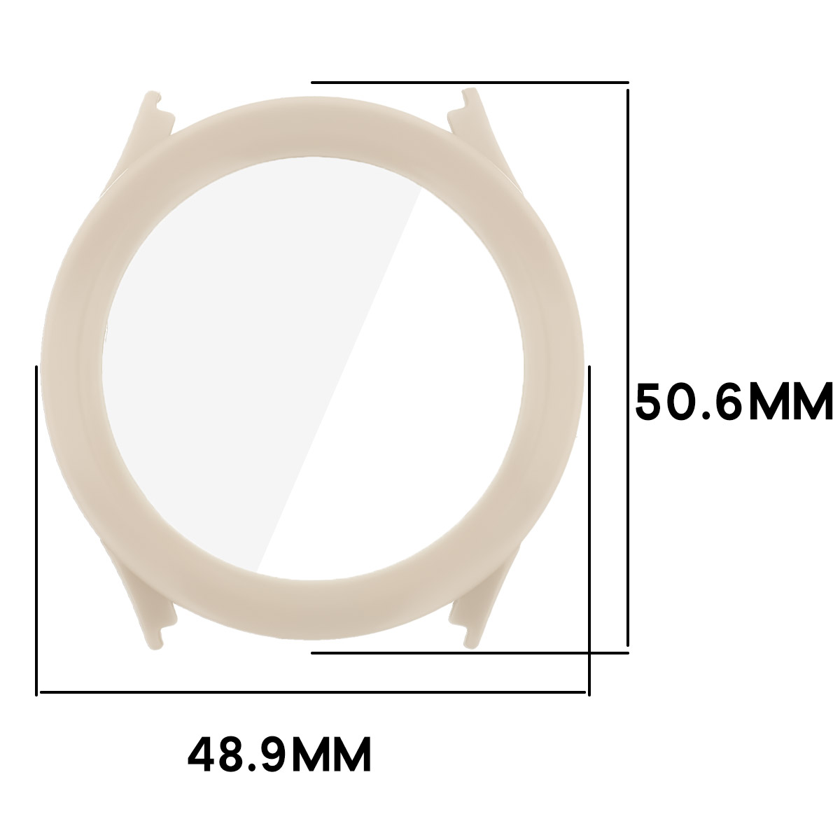 Wymiary etui Bizon Case Watch Adamo do Xiaomi Watch S5