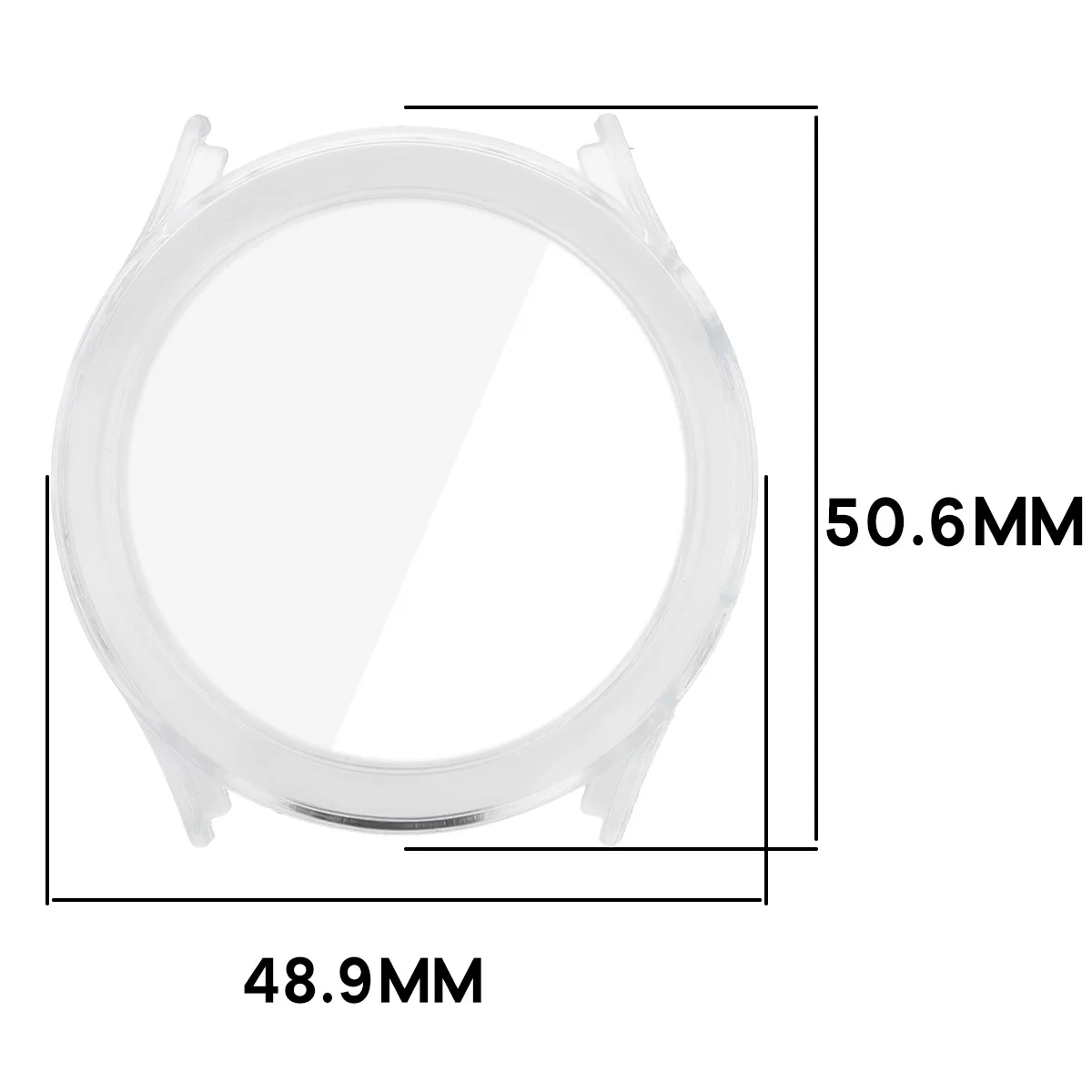 Wymiary etui Bizon Case Watch Adamo do Xiaomi Watch S5