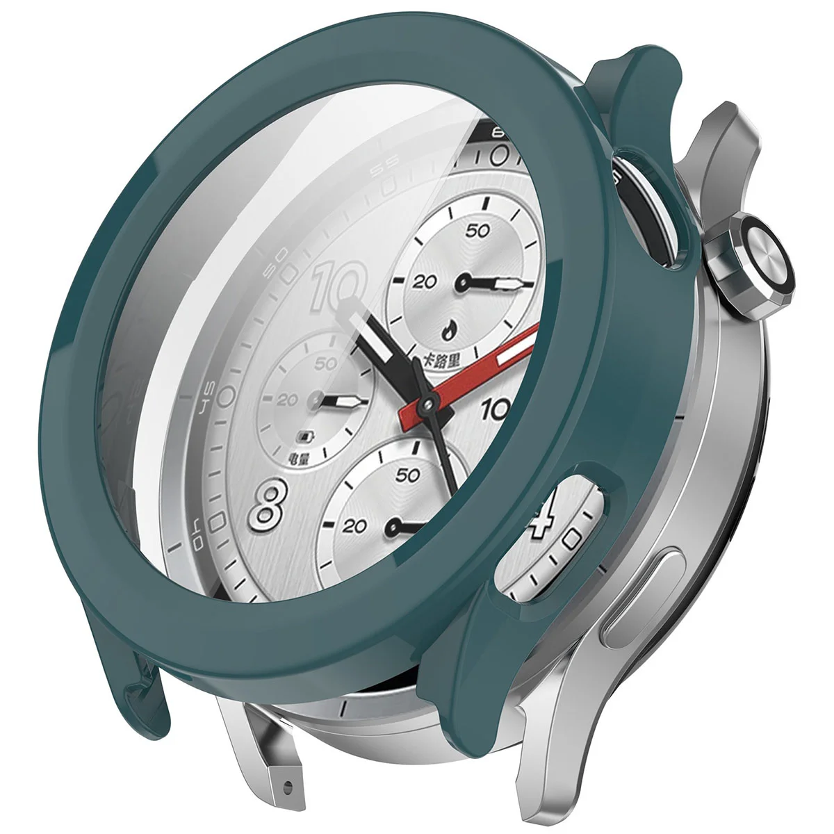Wizualizacja nakładania etui Bizon Case Watch Adamo do Xiaomi Watch S5