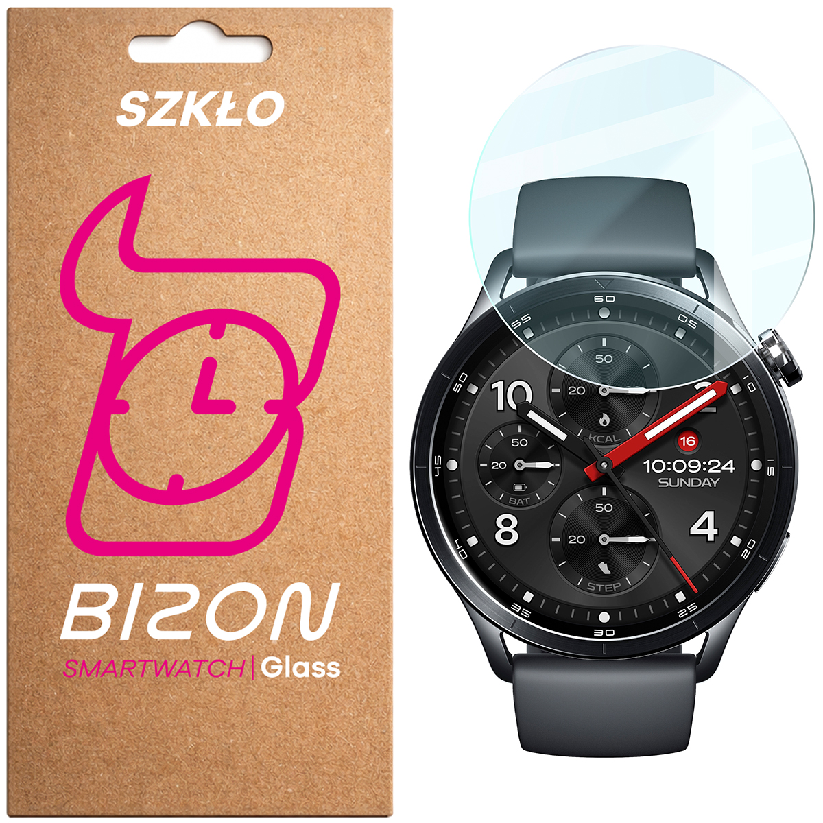 Szkło hartowane Bizon Watch Glass Clear do Xiaomi Watch S5
