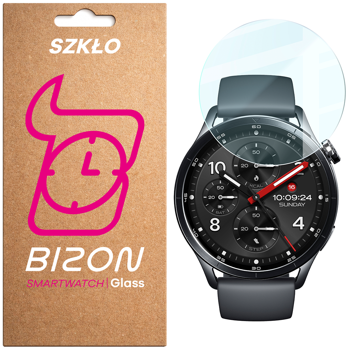 Szkło hartowane Bizon Watch Glass Clear do Xiaomi Watch S5