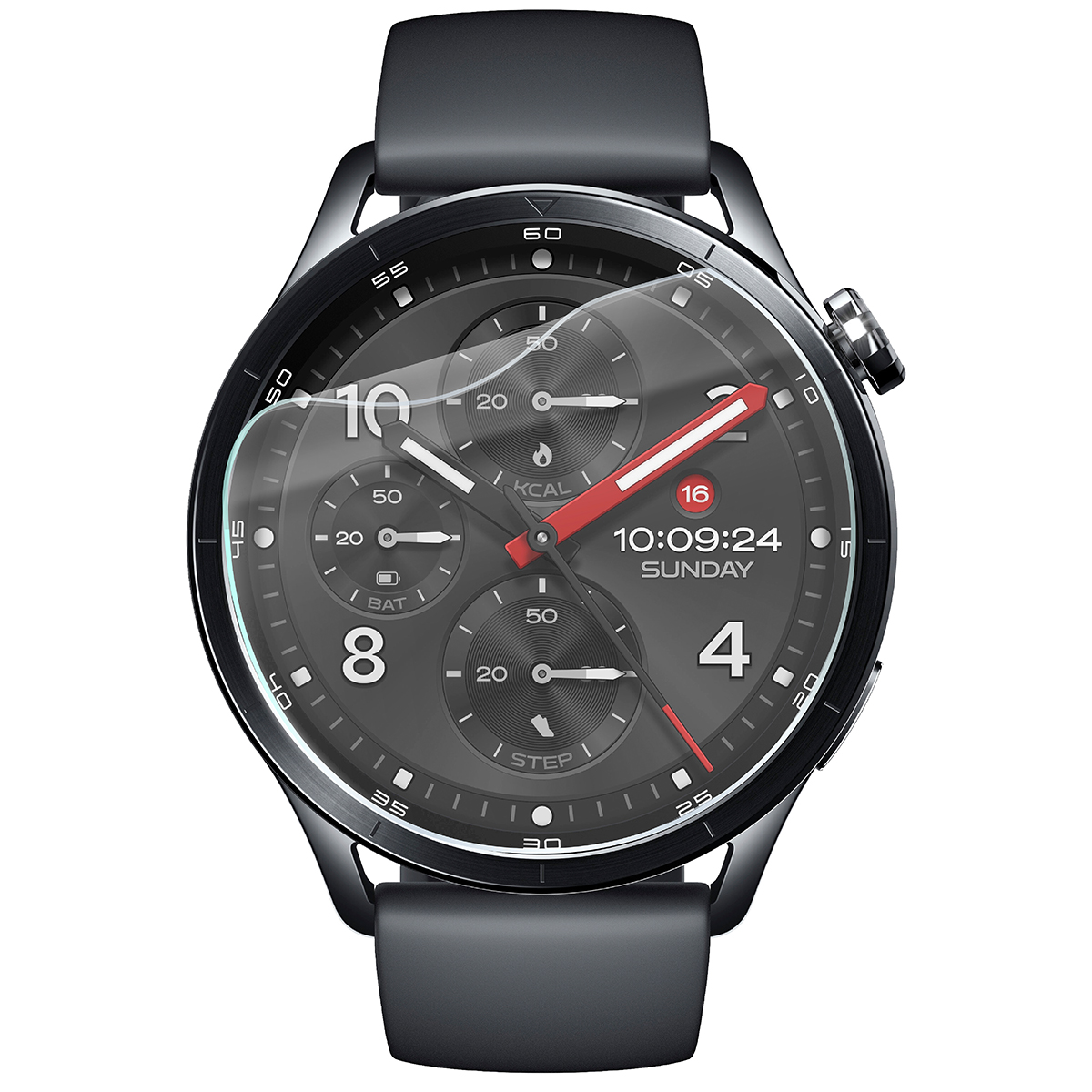 Folia hydrożelowa Bizon Watch Film HydroFlex do Xiaomi Watch S5 na zegarku
