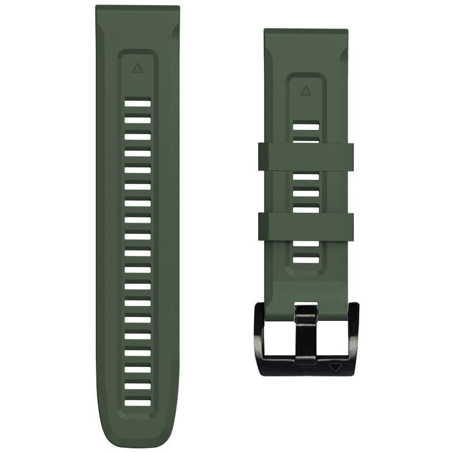 Pasek Tech-Protect Iconband, QuickFit 26 mm do Garmin Fenix 8 Pro (51 mm) / 8 / 7X Pro / 7X / 6X Pro, ciemnozielony